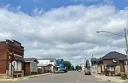 Businesses on Second Avenue in Bertha.