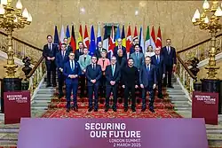 NATO leaders and participants at the 2025 London Summit on Ukraine.