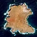 Sentinel-2 image of the island (October 2021)