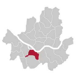 Location of Dongjak District in Seoul