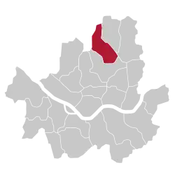 Location of Gangbuk District in Seoul