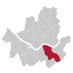 Location of Gangnam District in Seoul
