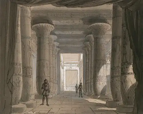 Aida (Act I, Scene 2) 1871 première Royal Opera House, Cairo