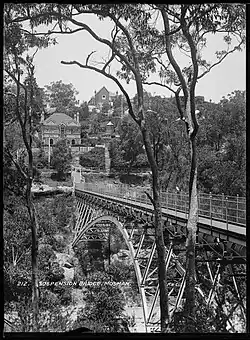 Heritage listed Sewer Aqueduct above Reid Park, early 20th century