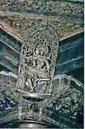 A sculpture of a dancer on pillar bracket, 1117 CE, (Shilabaalika or Madanika) in the Chennakeshava temple at Belur