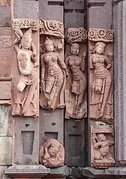 Sculptures at the entrance