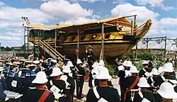 Mariniersband uplifts the ceremony