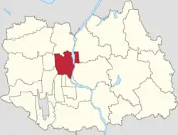 Location of Shengli Subdistrict within Shunyi District