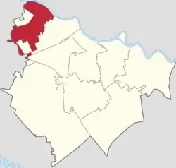 Location of Shuanggang in Jinnan District