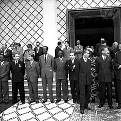 Silvanus Nicol-Cole, first row, standing, fifth from left.