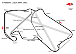 Track layout of the Silverstone Circuit