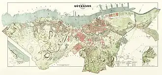 Image 1Map of Gothenburg, Sweden, published by N. P. Pehrsson in 1888