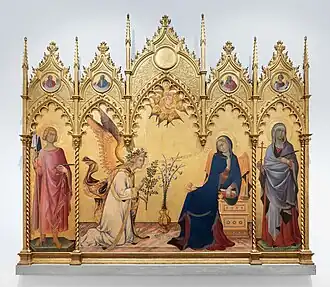 The Annunciation with St. Margaret and St. Ansanus, 1333