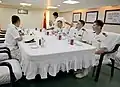 The meeting room facility onboard Yulin (569)