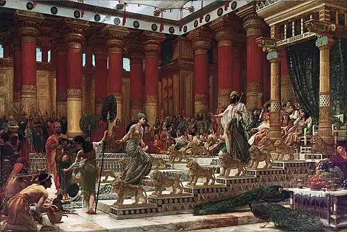 Edward Poynter, The visit of the Queen of Sheba to King Solomon, 1890