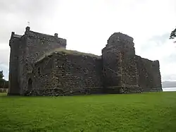 Photo of the remains of a stone castle