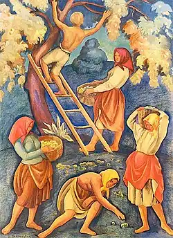 Fruit Picking, Władysław Skoczylas