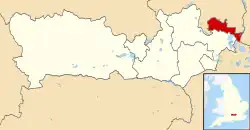 Slough shown within Berkshire