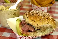 A beef on weck sandwich