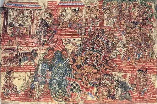 Scenes from Smaradahana, by I Ketut Gedé