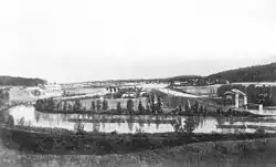 View in 1905 of the factory complex on the Brda river