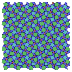 A snub operator applied twice to the square tiling, while it doesn't have regular faces, is made of square with irregular triangles and pentagons.
