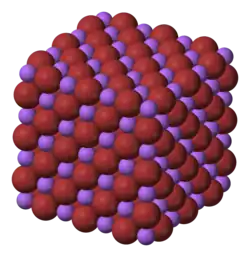 3D model of sodium bromide