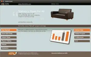 Screenshot of SOFA Statistics