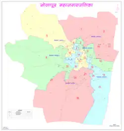 Solapur Municipal Corporation Political Map