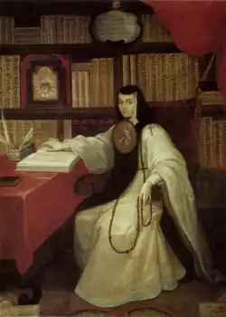Sor Juana Inés de la Cruz by Miguel Cabrera (painter) ca. 1750.
