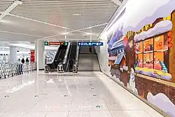 South exit interface towards main railway station