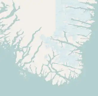 Ikeq Island is located in the Southern tip of Greenland