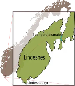 Map of the Spangereid area