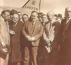 Spruille Braden, the American Ambassador to Argentina, and others in 1945.