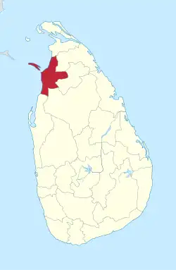 Location within Sri Lanka