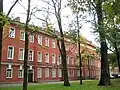 Barracks of the former Moscow Regiment (previously I Lithuanian Regiment) of the Imperial Guards (61, B.Sampsonievsky pr.). 1833–1836. Now buildings of Military Academy of Physical Education.