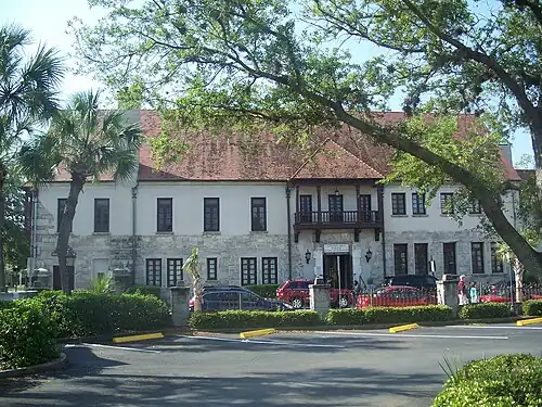 The Government House. East wing of the building dates to the 18th-century structure built on original site of the governor's residence.[128]