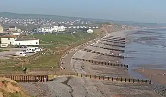 St Bees promenade and bay looking south