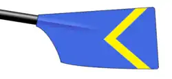 Image showing the rowing club's blade colours
