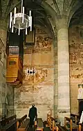 Carolingian frescoes on the north wall