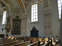 Right south side of the nave