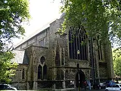 West front, baptistery on the left