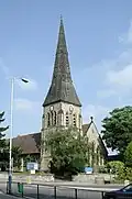 St Stephen's Church, Tonbridge, Kent, 1851–52 by Ewan Christian, tower 1853[163]