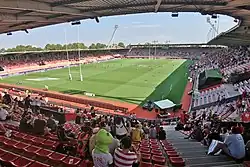 A view of Toulouse' stadium Stade Ernest-Wallon from the North Stand in 2021