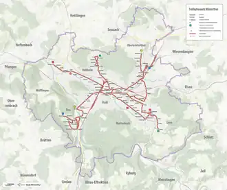 Winterthur trolleybus network, 2024
