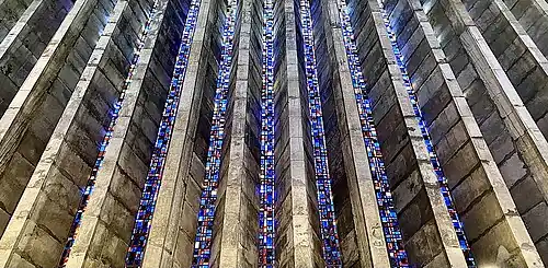 Clerestory windows, south side.