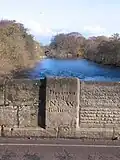 The bridge over the Ure at West Tanfield bears an inscription to mark the boundary between the West and North Ridings of Yorkshire.