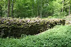 Remains of a wall on the Kleiner Gleichberg
