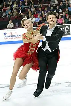 Alexandra Stepanova and Ivan Bukin at the 2019 Skate America