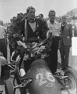 Stirling Moss won the Formula 3 support race at the 1951 Dutch Grand Prix driving a Kieft.